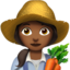 Woman Farmer: Medium-Dark Skin Tone emoji on Apple