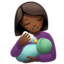 Woman Feeding Baby: Medium-Dark Skin Tone emoji on Apple