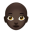 Emoji Donna: carnagione scura e calvo su Apple