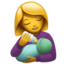 Woman Feeding Baby emoji on Apple