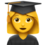 Emoji Studentessa su Apple