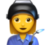 Woman Factory Worker emoji on Apple