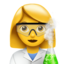 Wissenschaftlerin-Emoji auf Apple