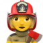 Emoji Pompiere donna su Apple