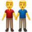 Händchen haltende Männer-Emoji auf Apple