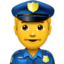 Polizist-Emoji auf Apple