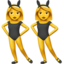 Women with Bunny Ears emoji on Apple