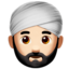 אימוג'י גבר עם טורבן: גוון עור בהיר ב-Apple