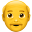 Old Man emoji on Apple