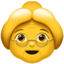 Old Woman emoji on Apple