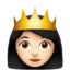 Emoji Principessa: carnagione chiara su Apple