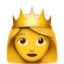 Prinzessin-Emoji auf Apple