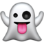 Apple üzerinde Hayalet emojisi