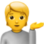 Person Tipping Hand emoji on Apple