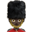 Emoji Garde femme : peau foncée sur Apple