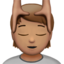 อีโมจิ นวดหน้า: โทนผิวสีเหลือง บน Apple