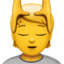 Person Getting Massage emoji on Apple