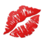 Kussabdruck-Emoji auf Apple