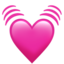 Apple üzerinde Çarpan kalp emojisi