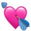 Herz mit Pfeil-Emoji auf Apple