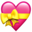 Heart with Ribbon emoji on Apple