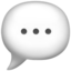 Emoji Gelembung pertuturan pada Apple