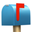Emoji Cassetta postale chiusa bandierina alzata su Apple