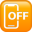 Mobiltelefon aus-Emoji auf Apple