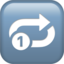 Repeat Single Button emoji on Apple