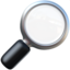Magnifying Glass Tilted Right emoji on Apple