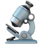 Microscope emoji on Apple