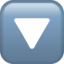 Downwards Button emoji on Apple