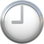 Nine O’clock emoji on Apple