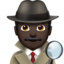 Emoji Investigatore: carnagione scura su Apple