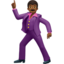 Man Dancing: Medium-Dark Skin Tone emoji on Apple