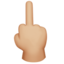 Emoji Jari hantu: ton kulit sederhana cerah pada Apple