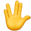 Vulkanischer Gruß-Emoji auf Apple