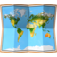 World Map emoji on Apple