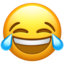 Face with Tears of Joy emoji on Apple