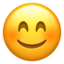 Smiling Face with Smiling Eyes emoji on Apple