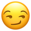Smirking Face emoji on Apple