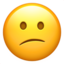 Confused Face emoji on Apple