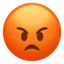 Emoji Faccina accigliata su Apple