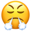 Emoji Faccina che sbuffa su Apple