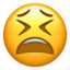 Emoji Faccina stanca su Apple