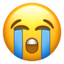 Emoji Muka meraung pada Apple