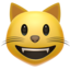 Emoji Gatto che sorride su Apple