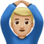 Man Gesturing OK: Medium-Light Skin Tone emoji on Apple