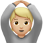 Apple üzerinde Tamam hareketi: orta açık cilt tonu emojisi