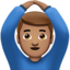 Man Gesturing OK: Medium Skin Tone emoji on Apple